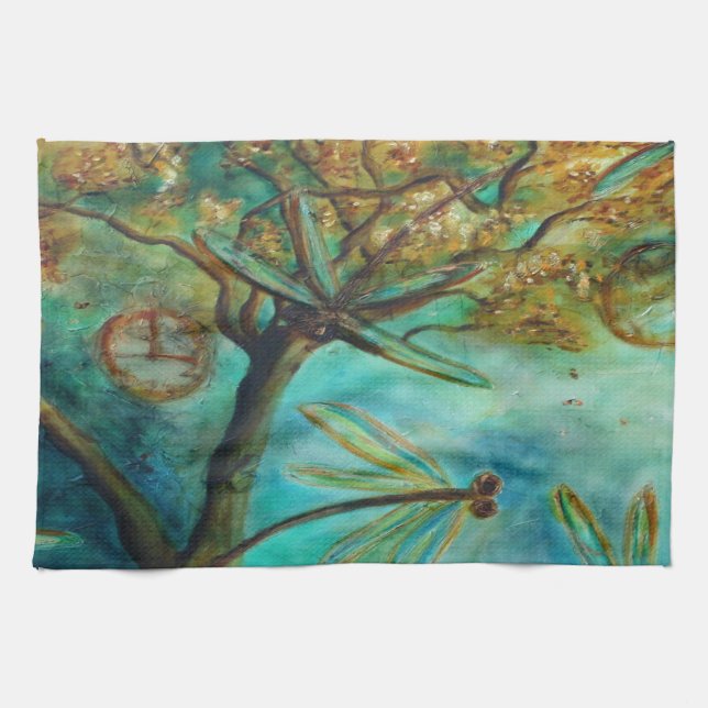 Dragonfly Fliration Kökshandduk (Horisontell)