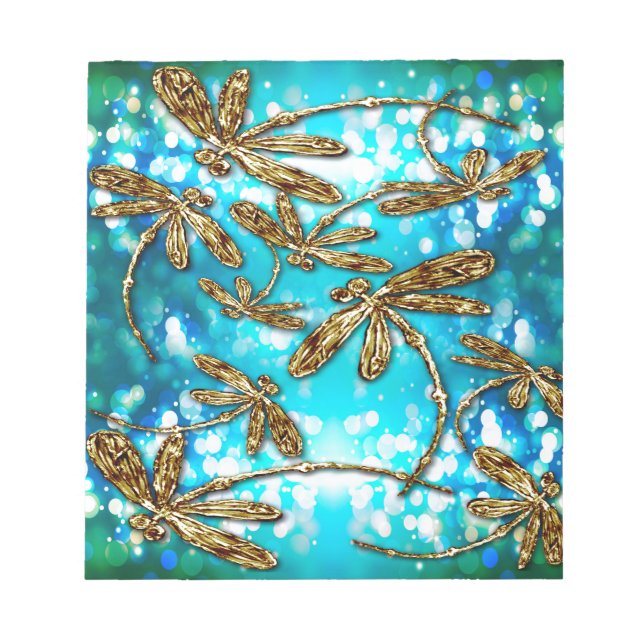 Dragonfly Flit Bubbles Anteckningsblock (Framsida)