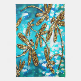 Dragonfly Flit Bubbles Kökshandduk