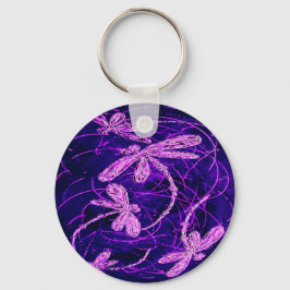 Dragonfly Flit Disco Nyckelring