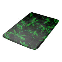 Dragonfly Flit Neon Grönt Bath Mat