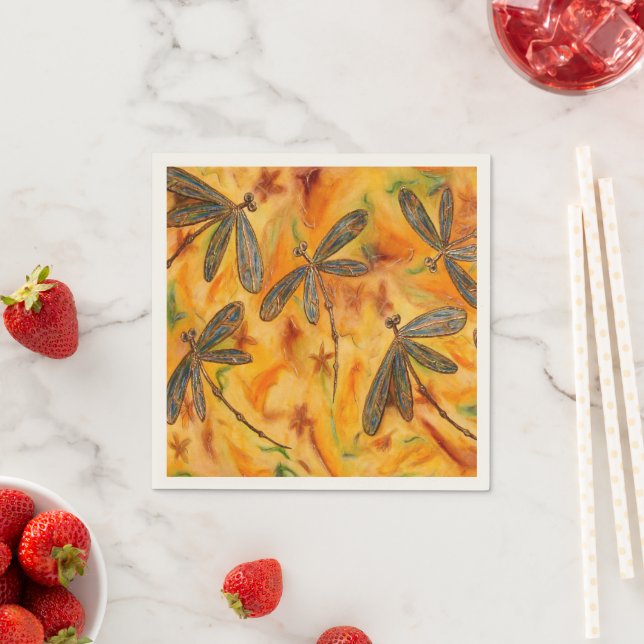 Dragonfly Flit Warm Breeze Pappersservett (Insitu)