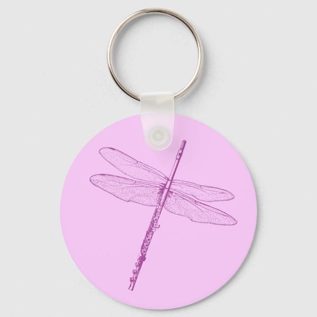 Dragonfly Flute Nyckelring (Framsida)