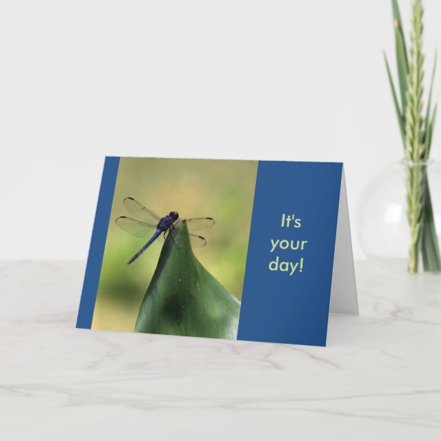 Dragonfly-födelsedagskort Kort (Framsida)