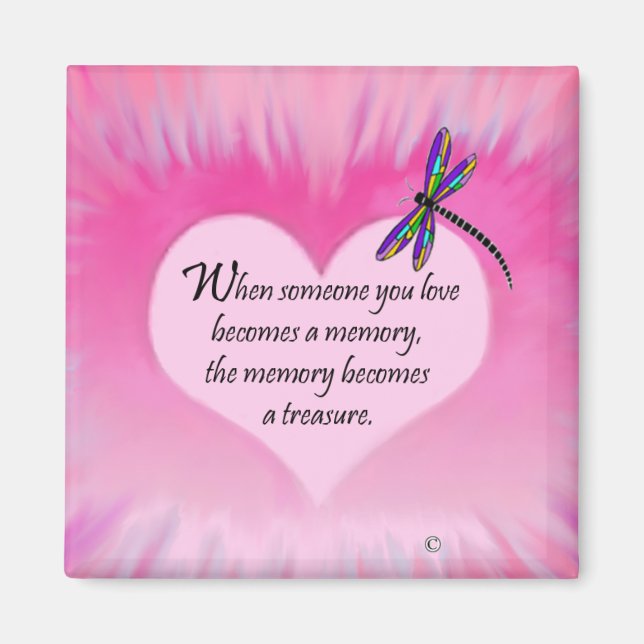 Dragonfly för uppdaterade minnen magnet (Framsidan)
