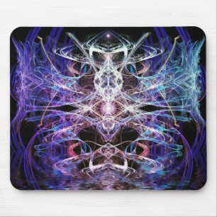 dragonfly fractal fantasy Mousepad Musmatta