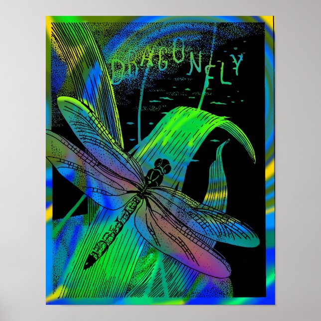 Dragonfly Framed Poster (Framsidan)