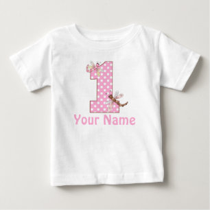 Dragonfly från första födelsedag tee shirt