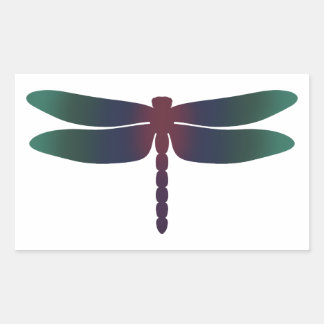 Dragonfly från Ocean Depths Tcker Rektangulärt Klistermärke