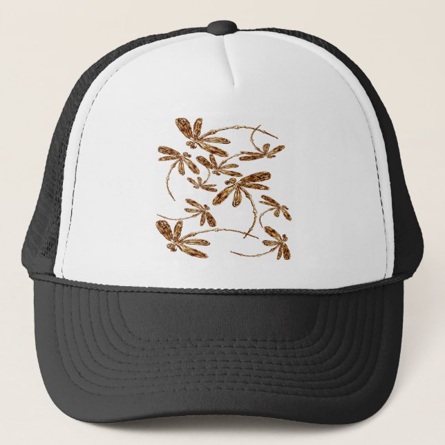 Dragonfly Frenzy Guld Keps (Framsida)