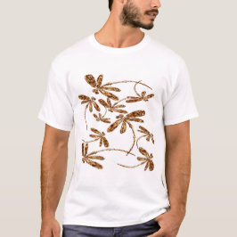 Dragonfly Frenzy Guld T Shirt