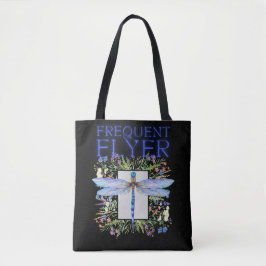 Dragonfly Frequent Flyer Tote Bag Tygkasse