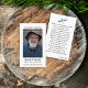Dragonfly Funeral Memorial Prayer Photo Card Visitkort (Skapare uppladdad)