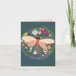DRAGONFLY GARDEN BLANK ALL-OCCASION CARD TACK KORT