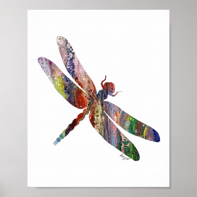 Dragonfly Gifts, Dragonfly Print, Dragonfly Poster (Framsidan)
