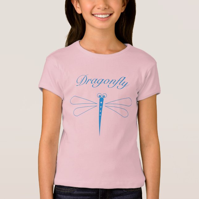 Dragonfly - Girls' Bella Passande Babydoll T-Shirt (Framsida)