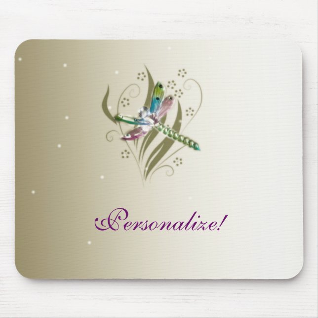 Dragonfly Glow Mousepad Musmatta (Framsidan)