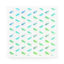 Dragonfly Grönt och Blue Birthday Papper Napkins