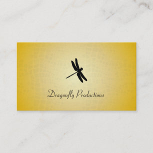 Dragonfly (guld struktur) visitkort