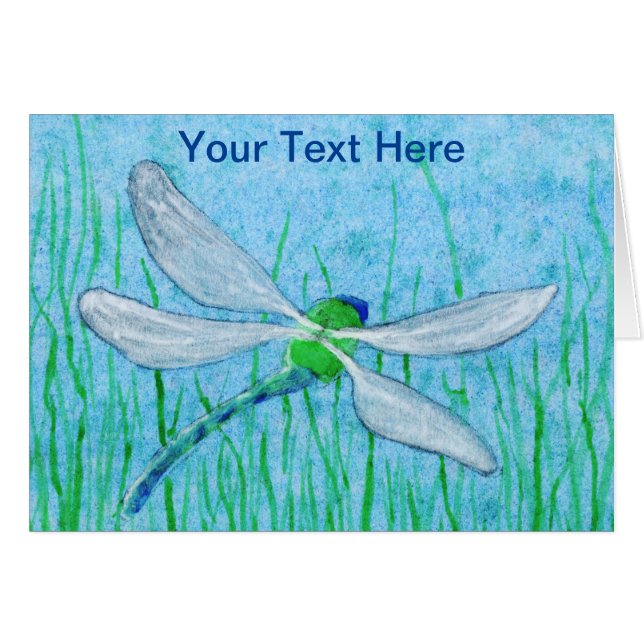 Dragonfly Hälsningskort (Framsidan Horizontal)