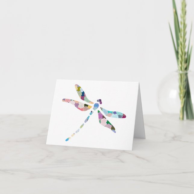 Dragonfly-hälsningskort Kort (Framsida)