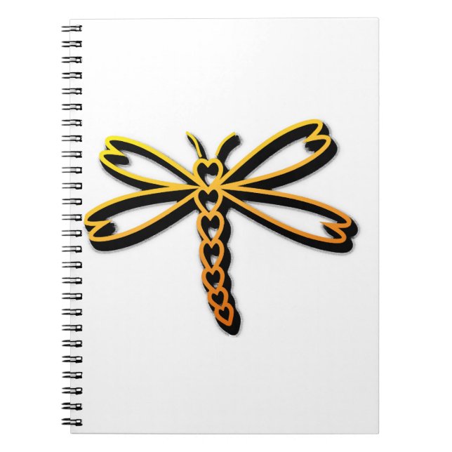 Dragonfly Heart Anteckningsbok (Framsidan)
