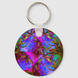 Dragonfly Hippy Flit Nyckelring