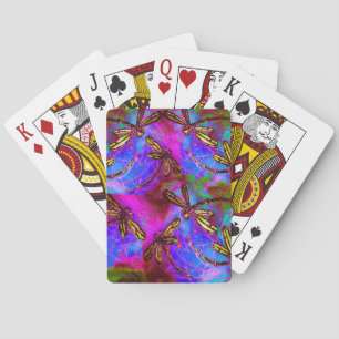 Dragonfly Hippy Flit Spel Kort