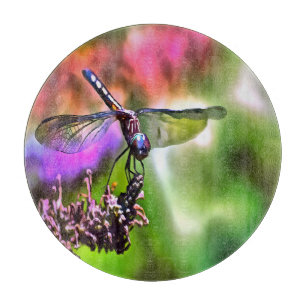 Dragonfly i Grönt och blå, realistisk målning