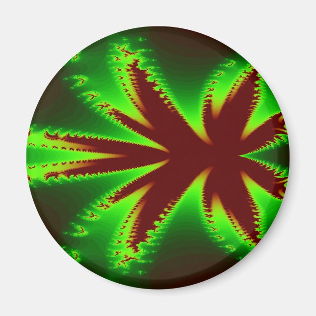 Dragonfly i lågor Magnet (Framsidan)