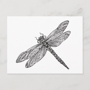 Dragonfly i Stil Vykort