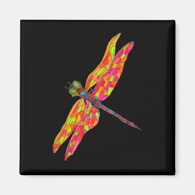 Dragonfly - illustration av insekt magnet (Framsidan)