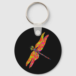 Dragonfly - illustration av insekt nyckelring