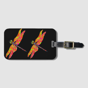 Dragonfly-illustration Bagagebricka