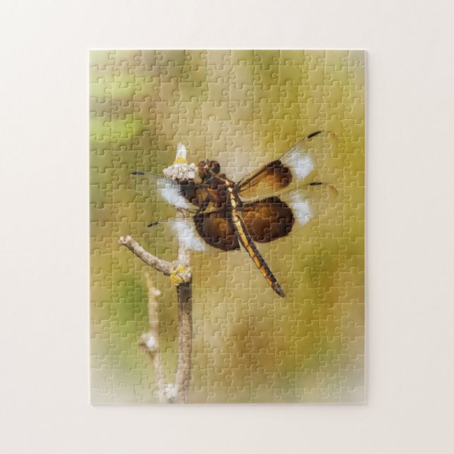 Dragonfly in Nature Art Puzzle Pussel (Vertikal)