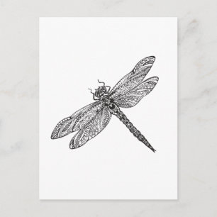 Dragonfly In Style Vykort