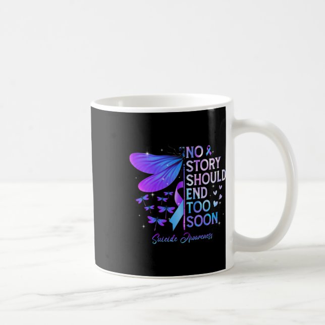 Dragonfly ingen historia borde sluta för snart för kaffemugg (Höger)