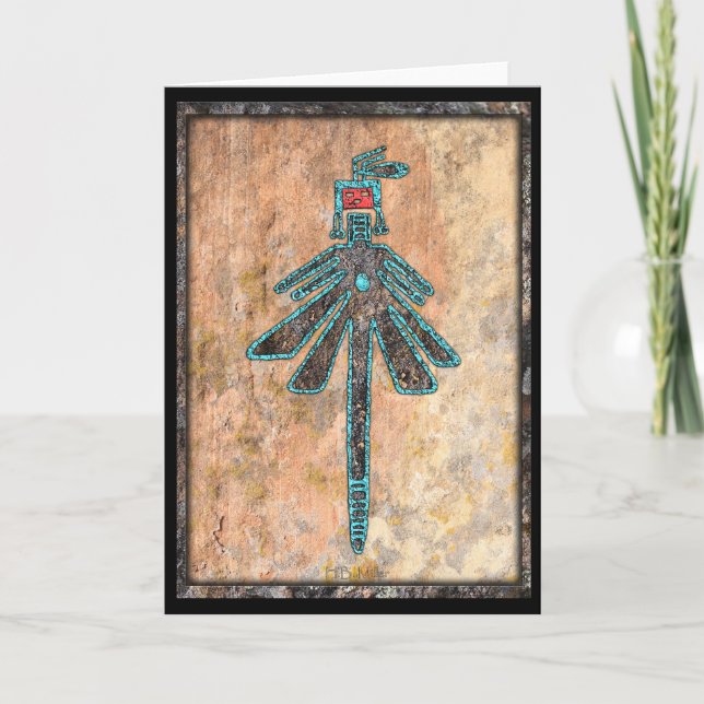 Dragonfly, Insekt Mythology Kort (Framsida)
