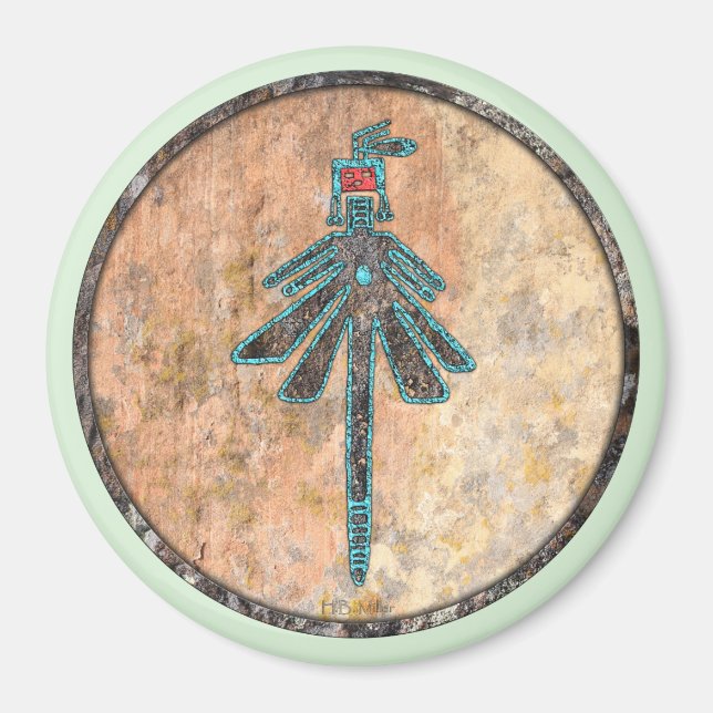 Dragonfly, Insekt Mythology Magnet (Framsidan)