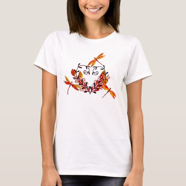 Dragonfly Inspired Women's T-Shirt (Framsida)