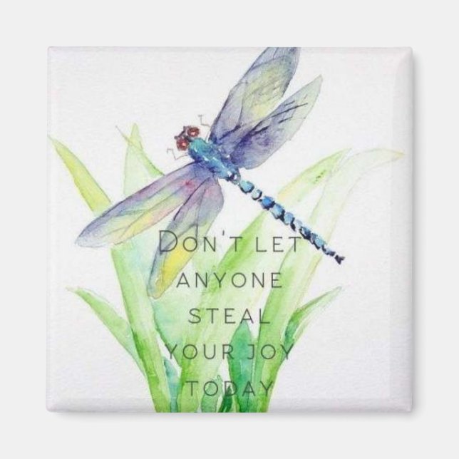 Dragonfly Joy Message Magnet (Framsidan)
