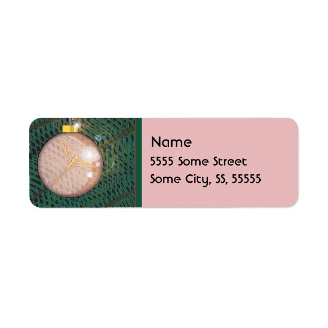 Dragonfly jul Ornament Returadress Etikett (Framsidan)