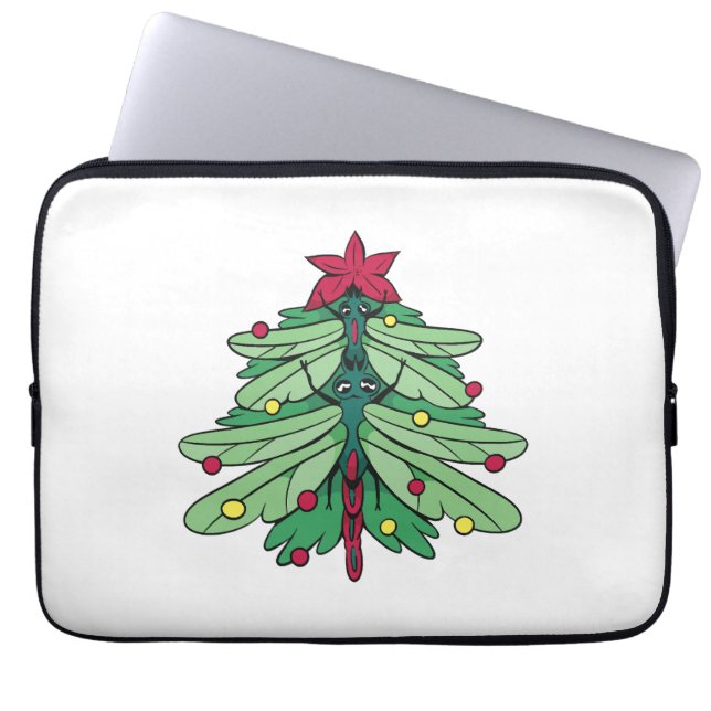 Dragonfly-julen Laptop Fodral (Framsidan)
