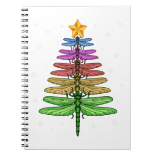 Dragonfly Julgran Shirt Insekt Älskare Julafton C Anteckningsbok