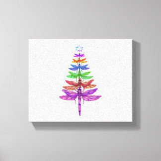 Dragonfly Julgran Shirt Insekt Älskare Julafton C Canvastryck