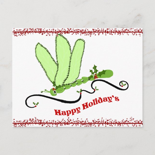 Dragonfly-julkort Helg Vykort (Framsida)