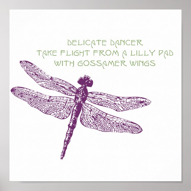 Dragonfly-Kanvastryck Poster (Framsidan)