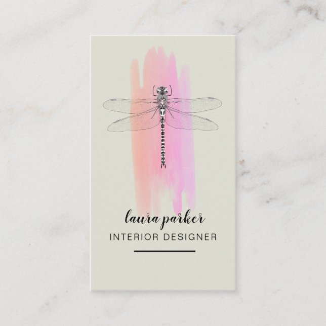 Dragonfly Kreativ Designer Nature Consultancy Visitkort (Framsida)