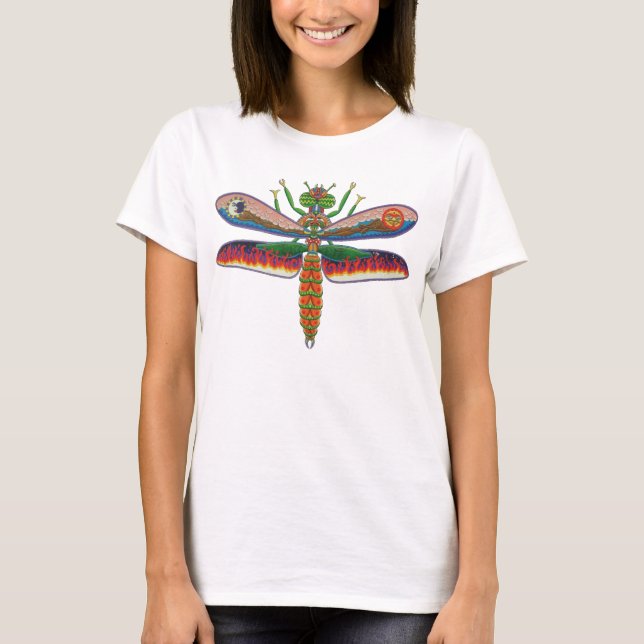Dragonfly/Libélula Psycho Tee Shirt (Framsida)