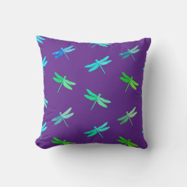 Dragonfly Lila Bright Kids Room Kudde